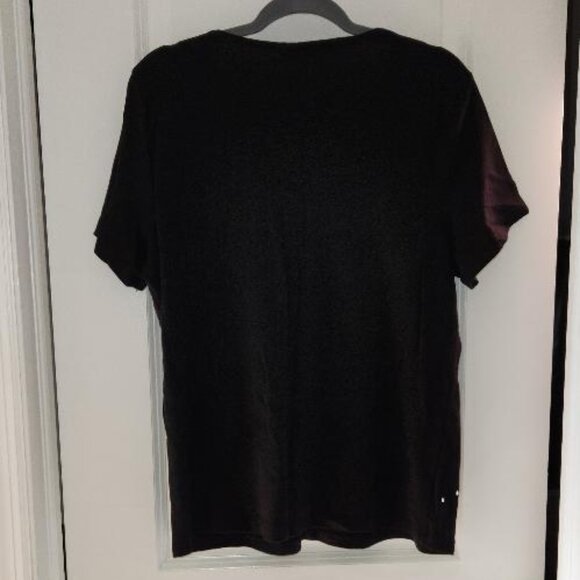 Karen Scott black studded top for women - Picture 2 of 3